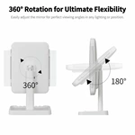 Led drievoudige kaptafelspiegel