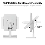 Led drievoudige kaptafelspiegel