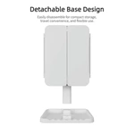 Led drievoudige kaptafelspiegel