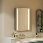 Armoire de salle de bain avec miroir LED