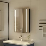 Armoire de salle de bain avec miroir LED