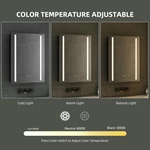 Armoire de salle de bain avec miroir LED