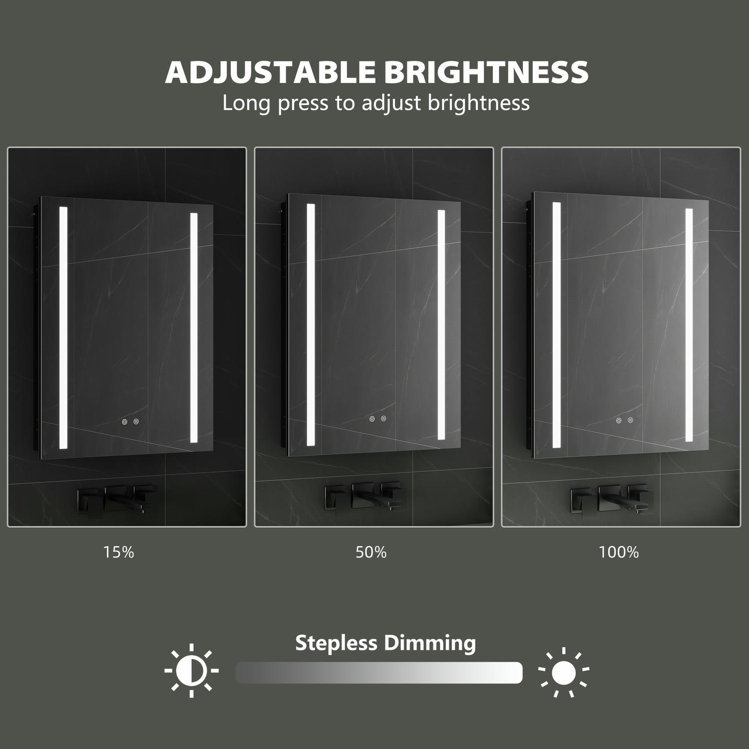LED Bathroom Mirror Cabinet