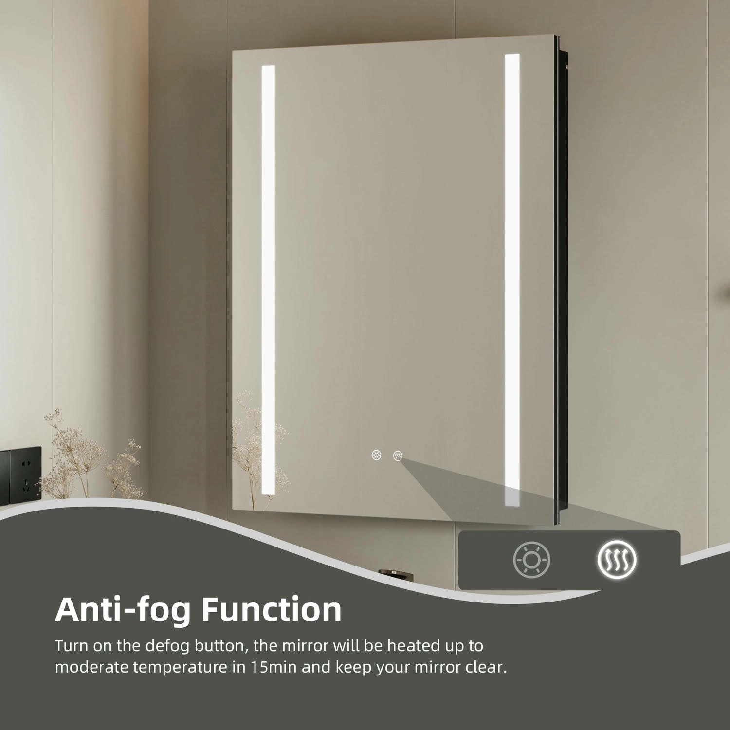 Badkamer medicijnkastje met spiegel