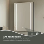 Armoire de salle de bain avec miroir LED