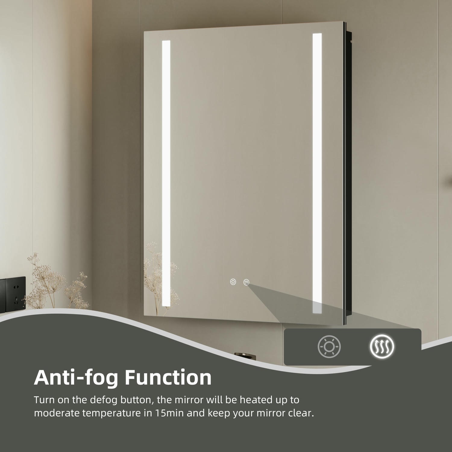 LED Bathroom Mirror Cabinet