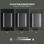 Zwarte badkamerspiegelkast