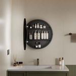 Round LED Bathroom Mirror Cabinet