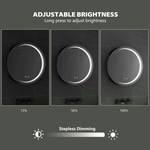 Round LED Bathroom Mirror Cabinet