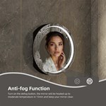 Round LED Bathroom Mirror Cabinet