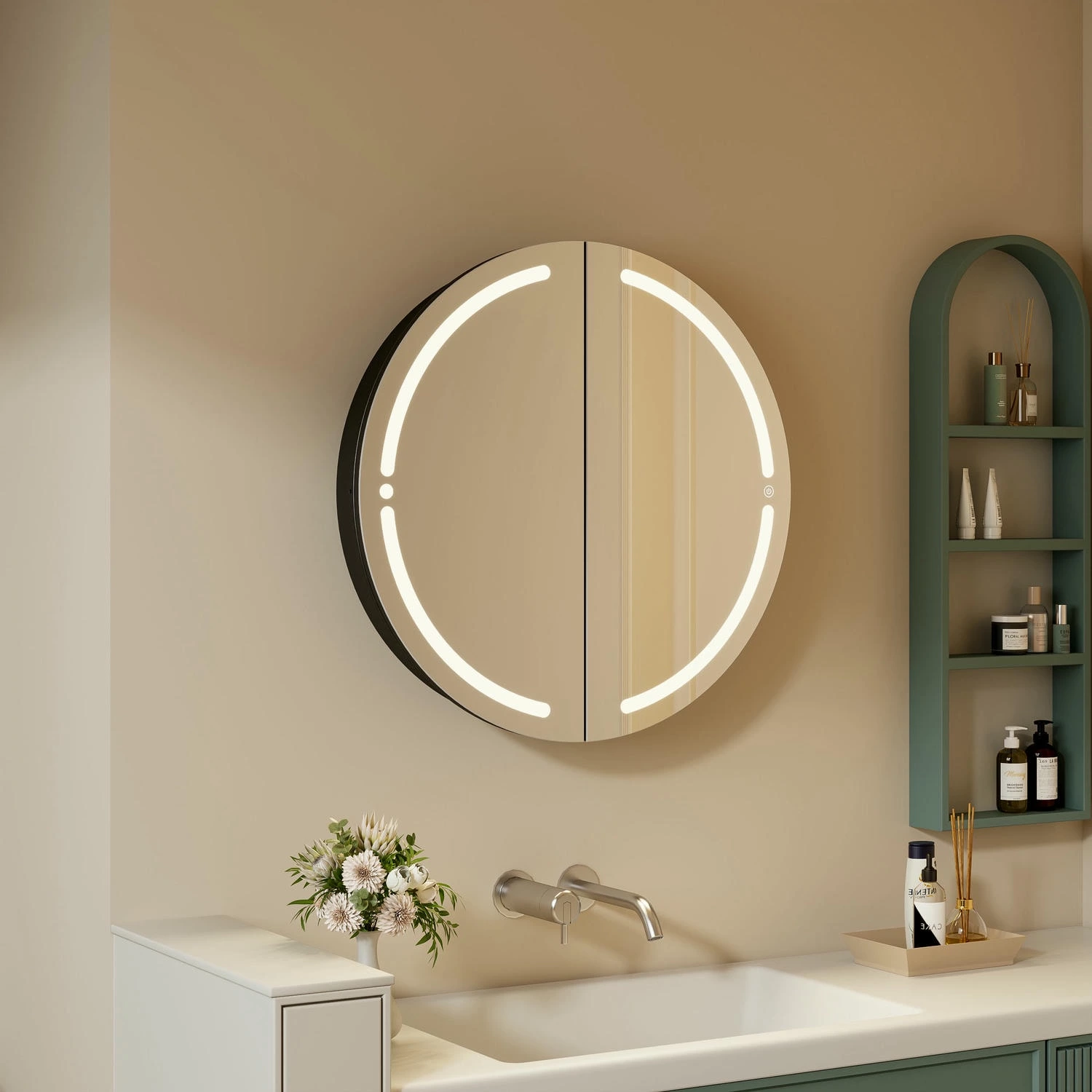 Armoire à miroir noir