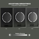 Round LED Bathroom Mirror Cabinet
