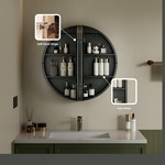 Round LED Bathroom Mirror Cabinet