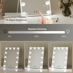 Miroir de coiffeuse Hollywood Bulbs
