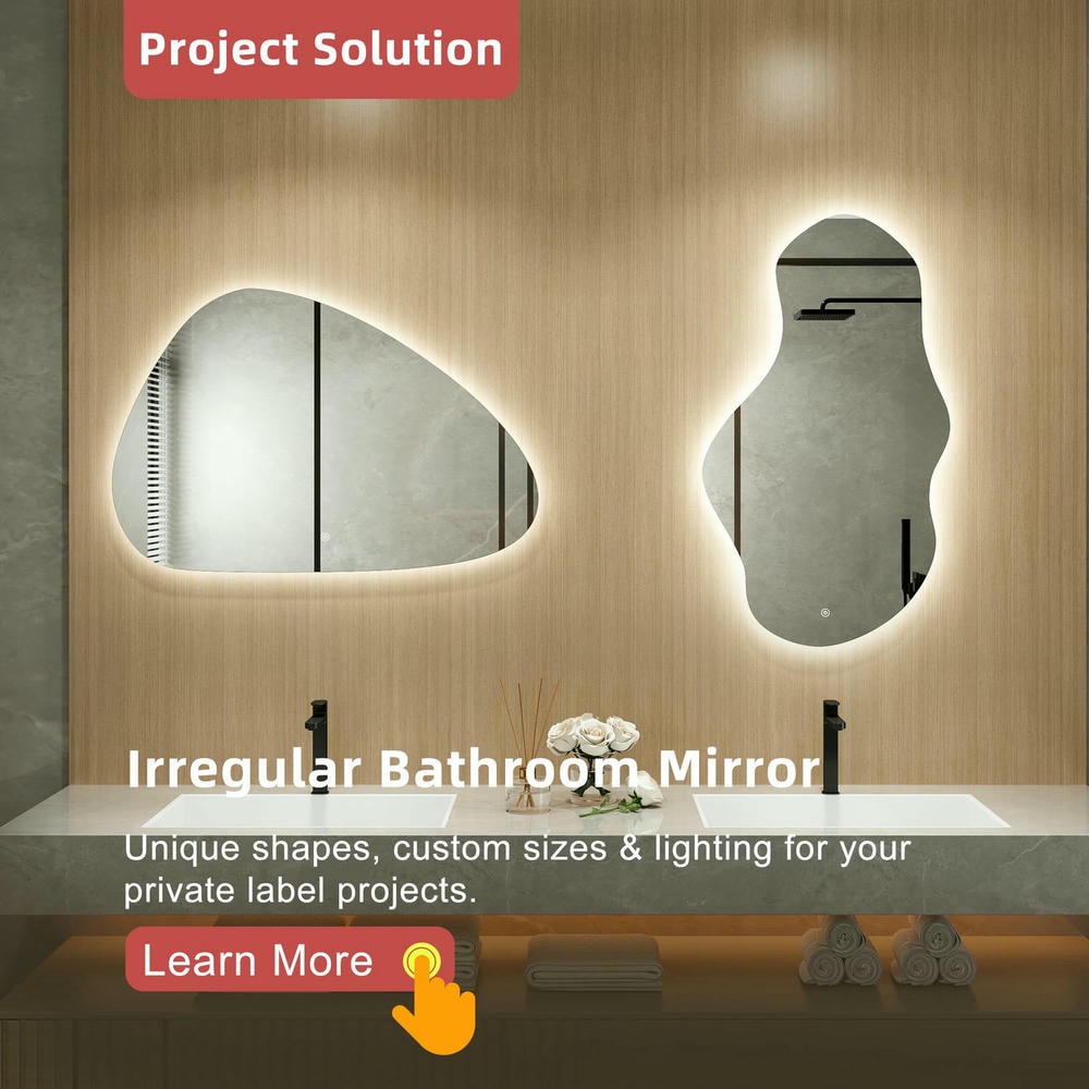 Irregular Bathroom Mirror