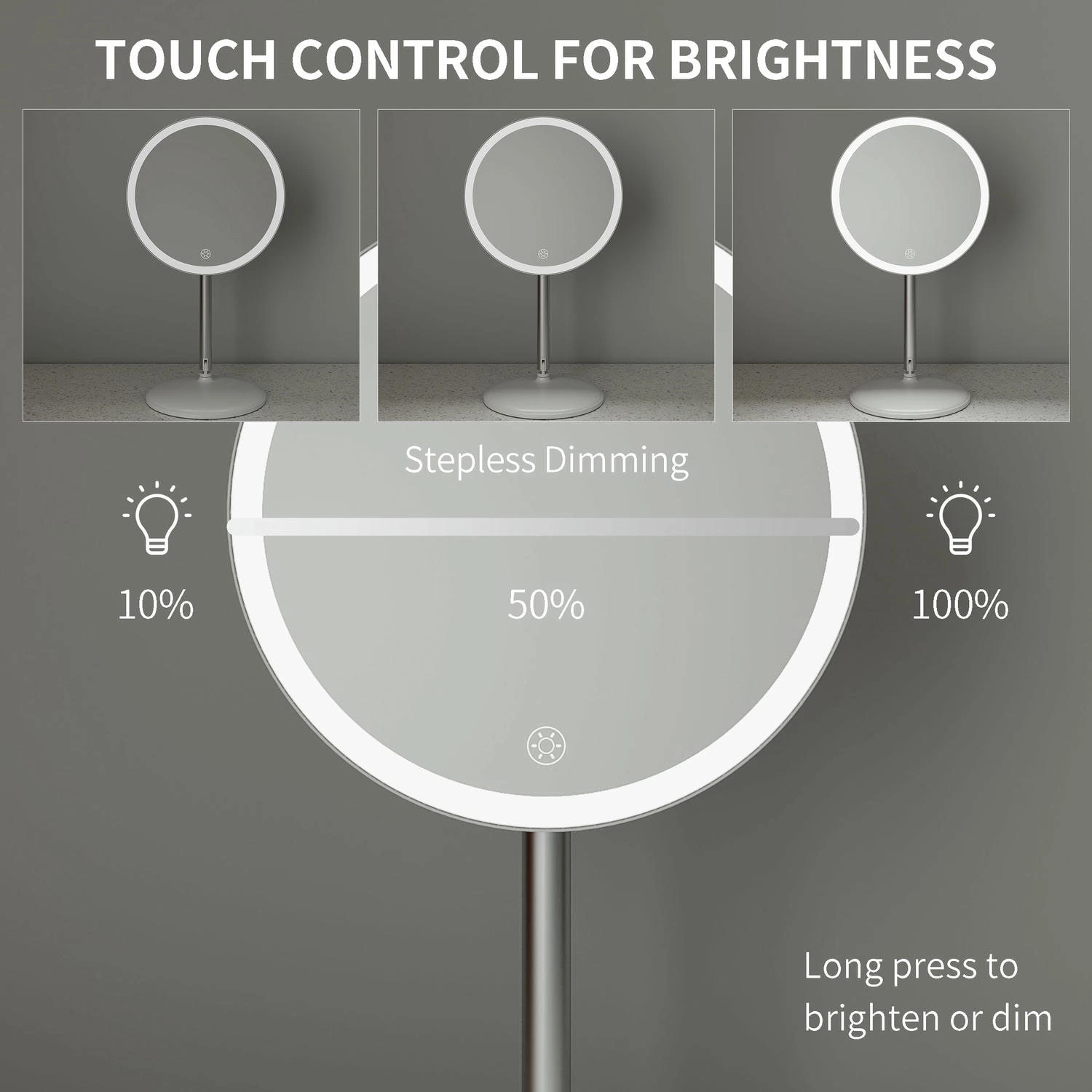 Opvouwbare make-upspiegel