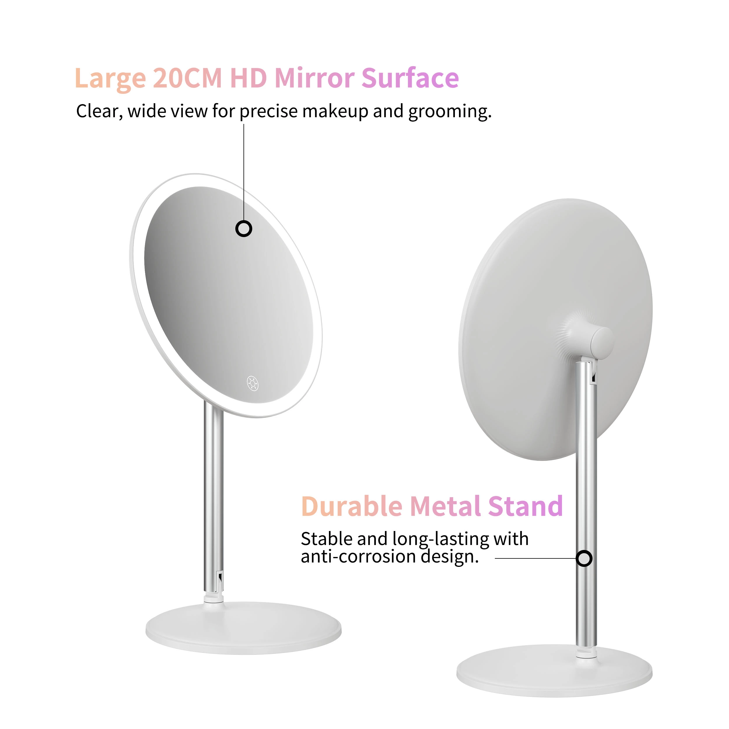 Opvouwbare reisspiegel