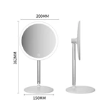 Miroir de courtoisie pliable de voyage avec LED