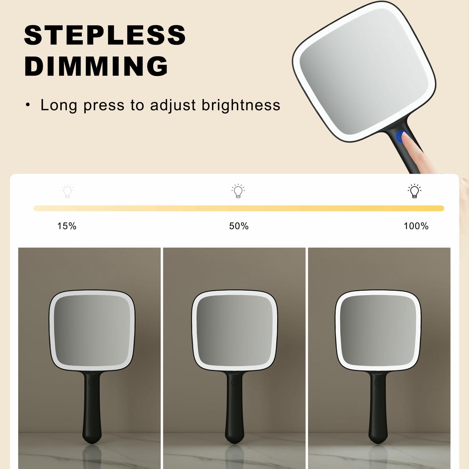 Led Hand Held Mirror