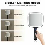 Miroir de poche à LED