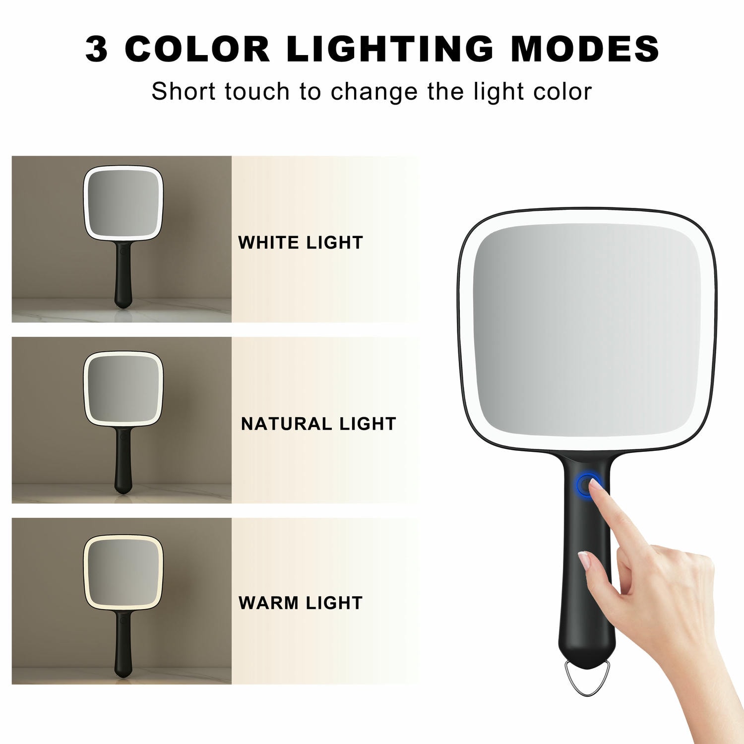 Led Hand Held Mirror