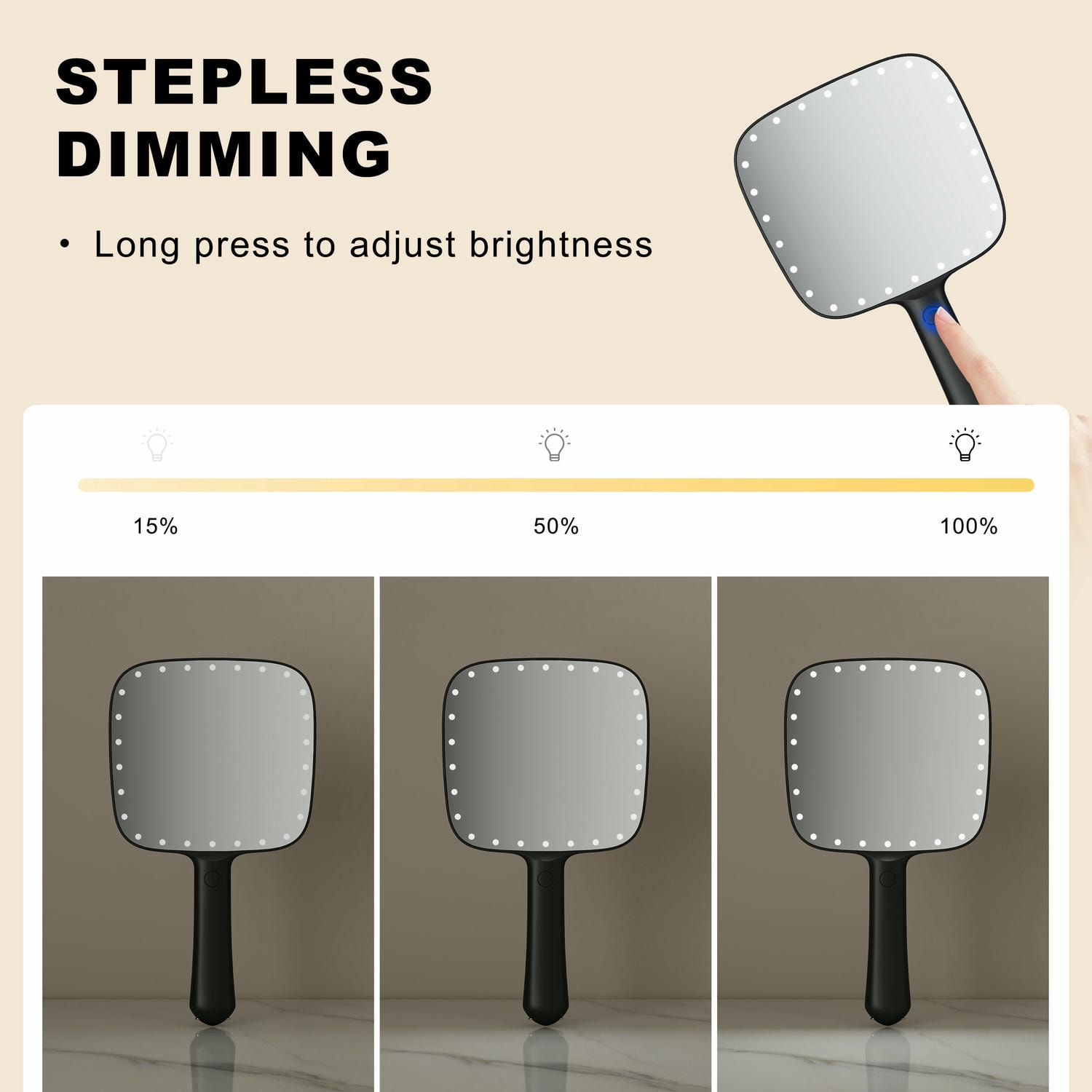 Led Hand Held Mirror