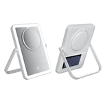 Miroir de courtoisie à LED solaire