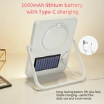 Miroir de courtoisie à LED solaire
