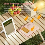Miroir de courtoisie à LED solaire