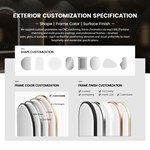 Oval Hanging LED Bathroom Mirror