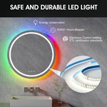 Miroir de salle de bain LED RGB