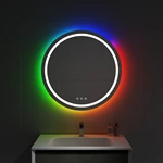 Miroir de salle de bain LED RGB