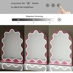 Gebogen LED-kaptafelspiegel