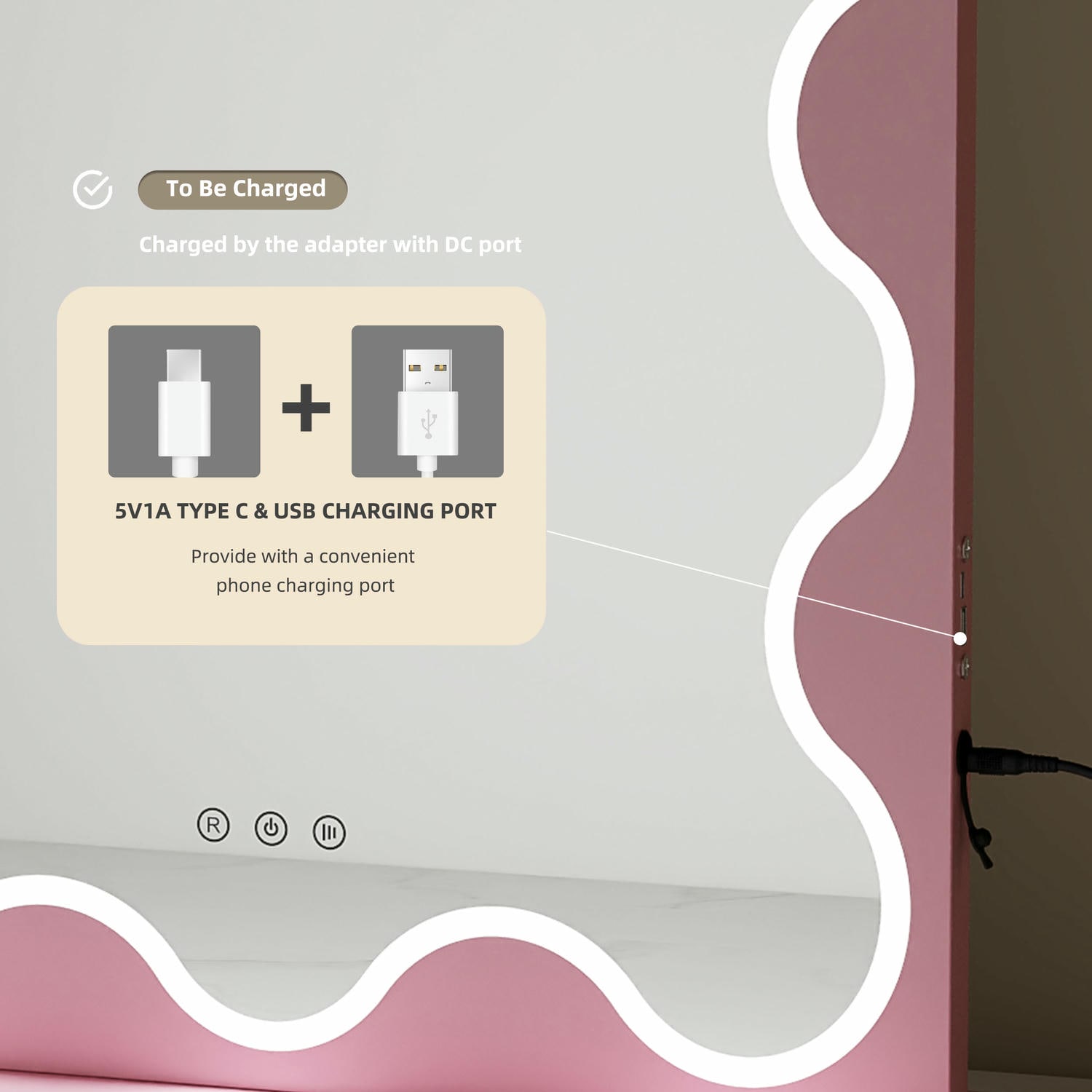 Arched LED Vanity Mirror