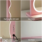 Gebogen LED-kaptafelspiegel