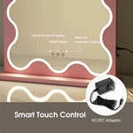 Gebogen LED-kaptafelspiegel