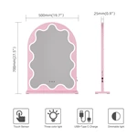 Gebogen LED-kaptafelspiegel