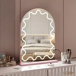Miroir de courtoisie arqué à LED