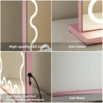 Gebogen LED-kaptafelspiegel