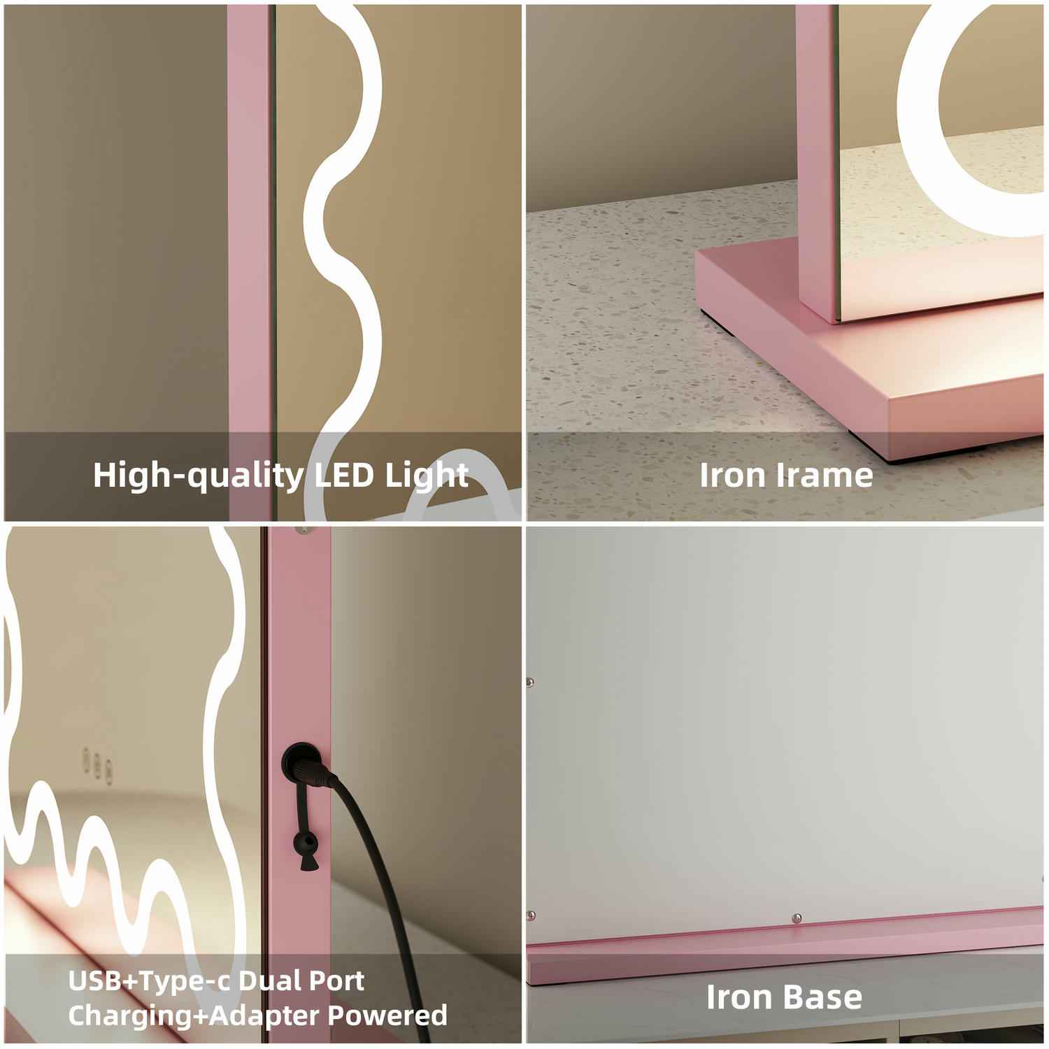 Arched LED Vanity Mirror