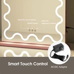 Gebogen LED-kaptafelspiegel