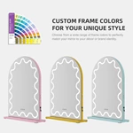 Gebogen LED-kaptafelspiegel