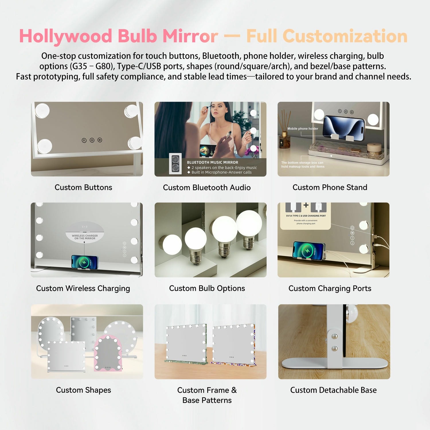 Arched LED Vanity Mirror