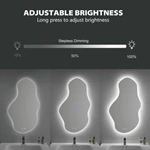 Miroir de salle de bain LED irrégulier