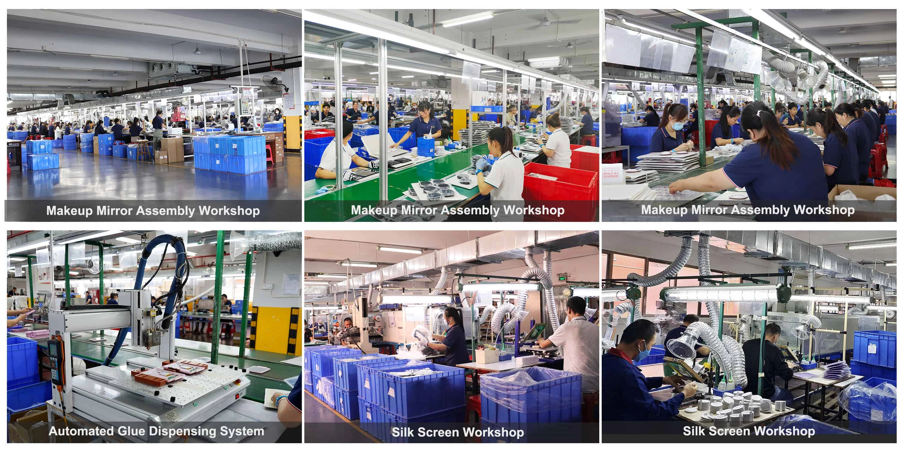 Workshop voor het monteren van make-upspiegels