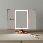 Led Trifold Vanity Mirror