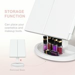 Led Trifold Vanity Mirror