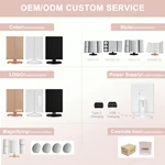 Led drievoudige kaptafelspiegel