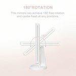 Led Trifold Vanity Mirror