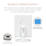 Led drievoudige kaptafelspiegel